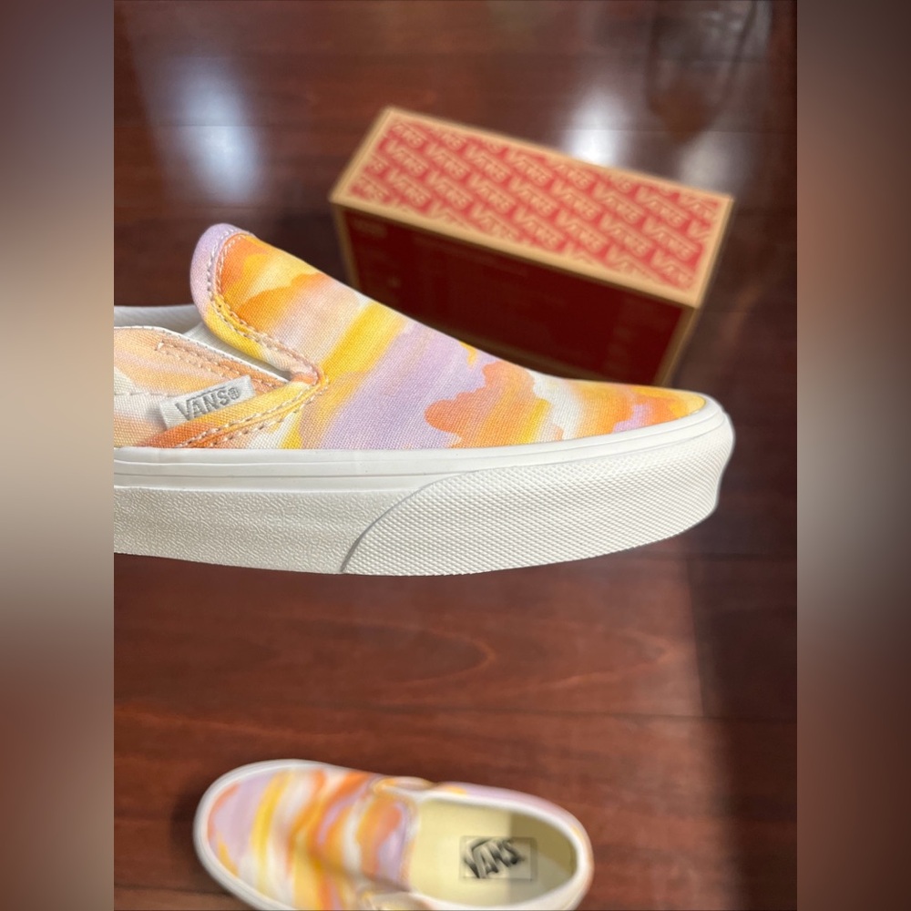 Womens 7.5 Vans Classic Slip On Festival Dream Sneaker Shoe Low Top New HALF BOX - Picture 11 of 16